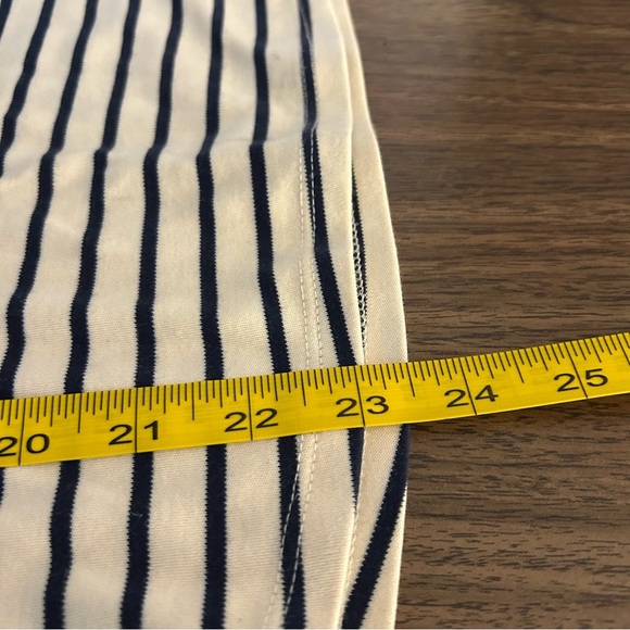 LL BEAN Striped Cream and Black Women's Top S - Picture 9 of 10